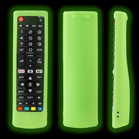 Étui de télécommande pour Smart TV, housse de protection en silicone étanche et antichoc, code d'apprentissage, 4 boutons pour AKB75095307 AKB74915305