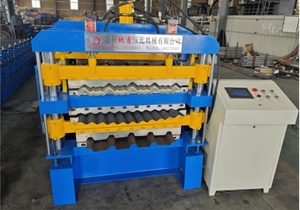 Phi phổ biến ba lớp mái cuộn tạo thành máy ibr bước ngói tấm làm cuộn tạo thành máy - Product Image 5