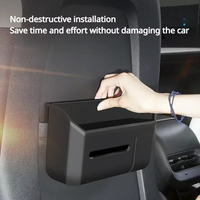 Boîte de rangement pour mouchoirs de voiture pour Tesla Model 3 / Model Y, poubelle pour dossier de siège, porte-gobelet, accessoires intérieurs de voiture