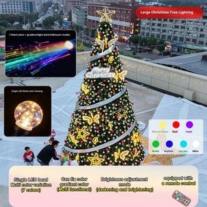 Premium Giant Christmas <b>Tree</b> with Sturdy Holder and Built-in <b>Lights</b> Luxury Artificial Christmas <b>Tree</b> and Decorations - Product Image 3
