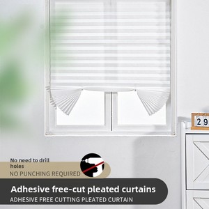 Cortina Plisada Moderna Minimalista Personalizable de Tela No Tejida Sencilla para Ventanas, con Sombreado Parcial y Plegable - Product Image 5