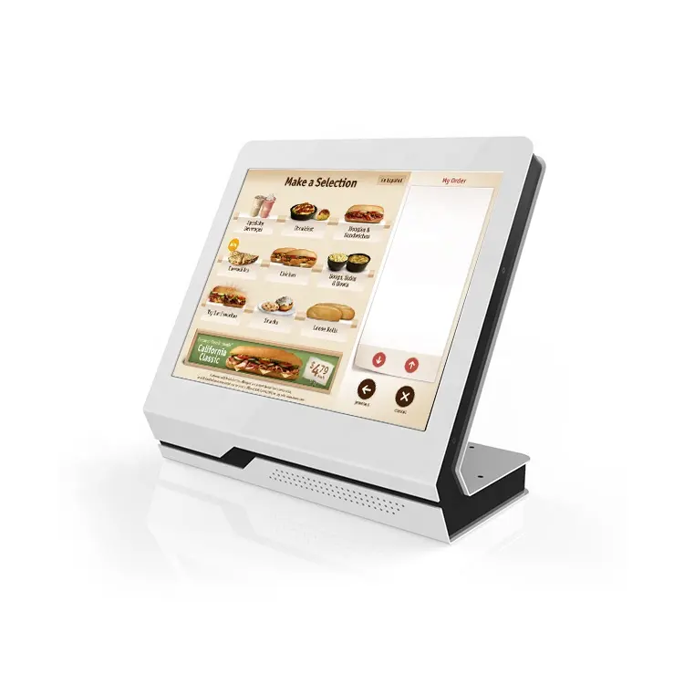 Android Máy tính để bàn Countertop kiosk tương tác hiển thị tự phục vụ thông tin kiosk