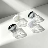 Bocaux en verre à couvercle vissé 1oz 2oz 3oz 4oz 5oz 10oz 18oz, blancs, noirs, transparents, avec revêtement PE et logo sérigraphié