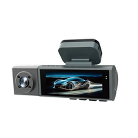 Enregistreur vidéo DVR de voiture avant et arrière 3.18 P de 1080 pouces avec double objectif en aluminium grand Angle 24H surveillance du stationnement caméra de tableau de bord de voiture