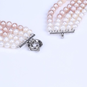 Collier d'hiver perlé en forme de pomme de terre, pour femme, bijou à paillettes - Product Image 6