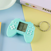 Porte-clés console de jeu rétro miniature en plastique avec jeux d'arcade classiques intégrés, design anti-ennui pour les trajets quotidiens