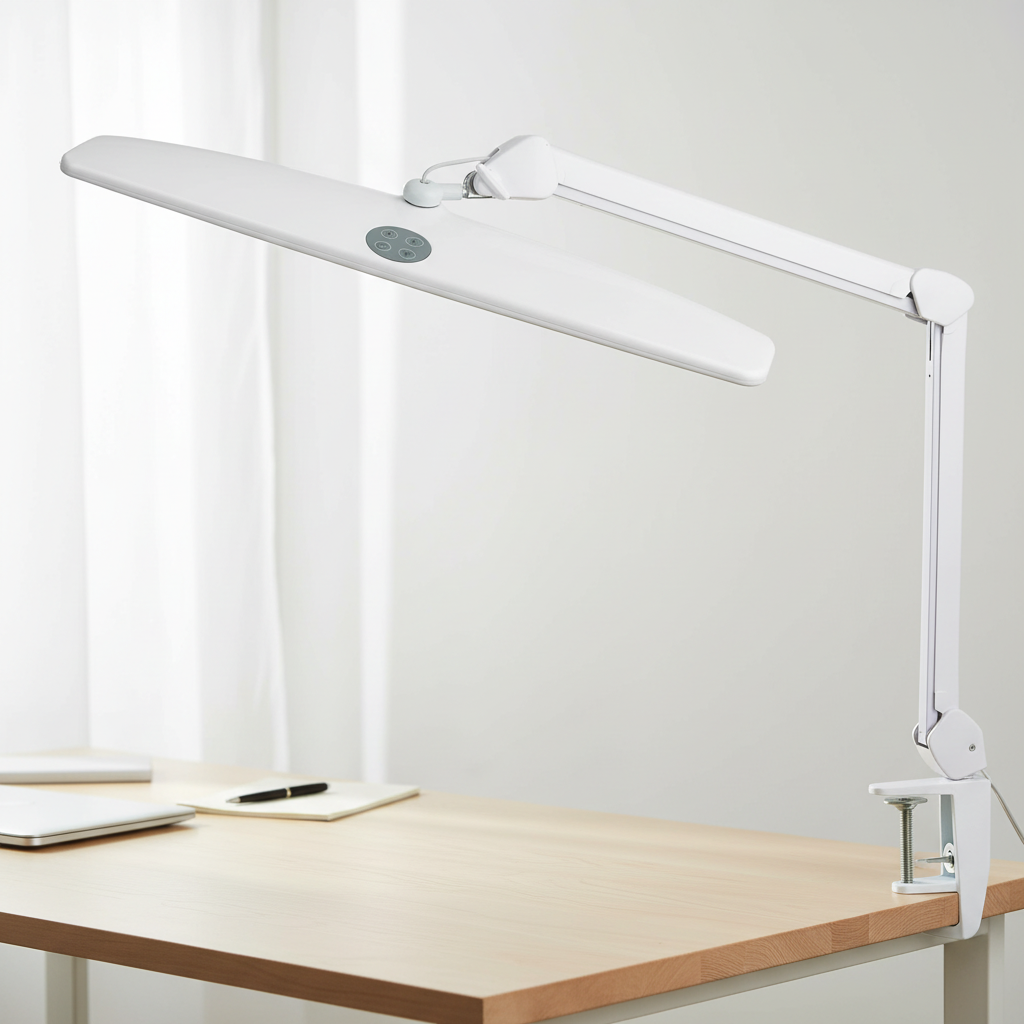 Wholesale Long Arm LED Desk Lamp with Clamp Dimmable Eye-Care Task Light for Office Workbench Reading Drafting
