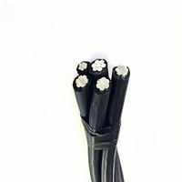 Cable Triplex 2 Neutro, Conductor de Aluminio 2AWG, Forrado Trenzado ACSR, Baja Tensión, Aislamiento XLPE/PVC, Uso Industrial y para Computadoras