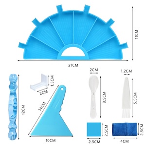 Kits de stylos de peinture diamantée 5D en acrylique XIXI DIY avec outils et accessoires - Kit de perçage à pointes multicolores - Product Image 2