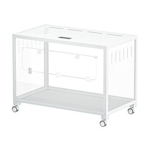 Gabbia per Criceti Grande in Metallo con Chiusura a Bottone, Rivestimento Ecologico in Polvere, Impilabile, Accesso dal Top, Facile Montaggio - Product Image 5