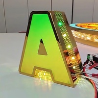 Enseigne lumineuse LED personnalisée pour restaurant, logo 3D pour entreprise, enseigne lumineuse pour publicité, nom de magasin, signalétique extérieure