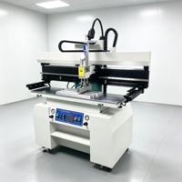 Impresora de Plantillas de Pasta de Soldadura para PCB Semiautomática ZM-P618, Pantalla Táctil, Impresión a Doble Cara, Línea de Producción SMT