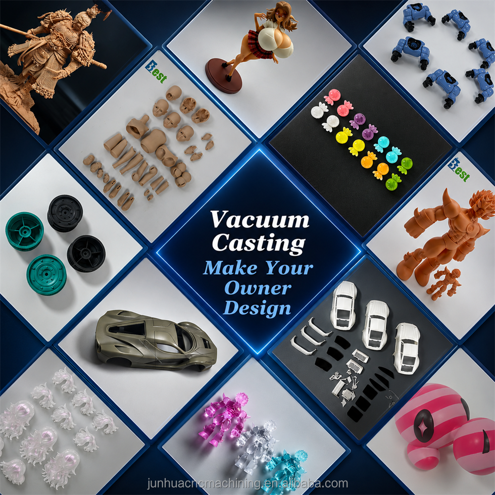 Silicone Mold Plastic Resin Casting Parts Custom Vacuum Casting Service for Production Rapid Prototype
