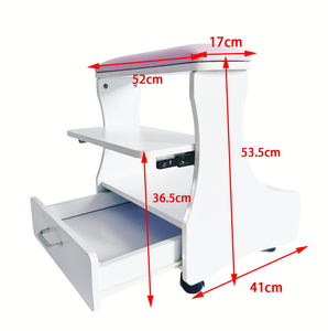 Taburete de Pedicura de Lujo con Ruedas, Mueble de Salón, <span class=keywords><strong>Carrito</strong></span> para <span class=keywords><strong>Manicura</strong></span> y Pedicura, Taburete para Spa de Belleza y Peluquería - Product Image 6