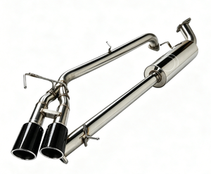 Escape Trasero AsiaLink de Acero Inoxidable con Acabado Pulido Espejo y Doble Salida para Ford Ranger T9 <span class=keywords><strong>2022</strong></span>+ con Tubo de Escape Lateral - Product Image 1