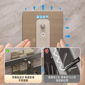 Triangle Bathroom Storage Rack Wall Mounted Corner Shelf Durable Shower Sink Vanity Organizer - Product Image 3