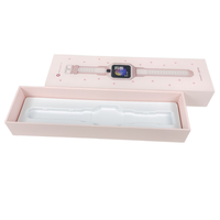 Boîtes et étuis à montres personnalisés avec impression sur mesure, boîte à montre en papier de luxe avec insert en mousse EVA et coton perlé