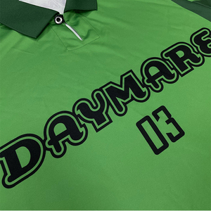 Camisetas de fútbol personalizadas Geen diseño suelto poliéster sublimación moda camiseta de fútbol - Product Image 6