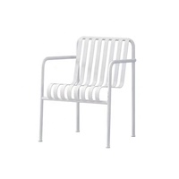 Ensemble table et chaises modernes minimalistes décontractés et imperméables pour patios, terrasses, salons de thé, cafés, en alliage d'aluminium, pour l'extérieur