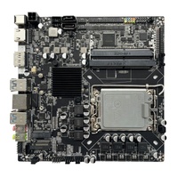 Carte mère H610 Mini ITX en gros d'usine, LGA1700, 2DDR4 3200MHz, M.2 NVMe SATA pour ordinateur de bureau industriel