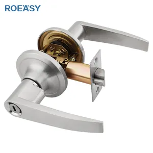 Roeasy arrival competitive price bathroom door lock set specifications low price bathroom lock door bathroom privacy lever lock
