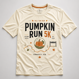 Camiseta Pumpkin Run 5K, Camiseta Personalizada para Carrera de Halloween, Ropa Deportiva para Eventos de Otoño, Camiseta para Carrera Divertida - Product Image 2