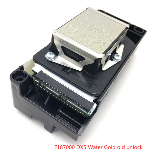 F187000 Printhead Unlocked Eco Solvent Gold DX5 Print Head for Epson Stylus Pro 4880 7880 9880 for Mutoh 1604 1614 Printer Head