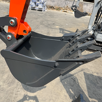 Mini-excavatrice VONTOP 2500 kg 5000 lbs utilisée pour le jardinage
