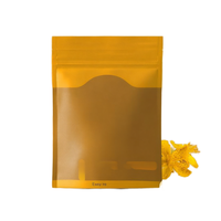 Sacs personnalisés à fond plat avec revêtement, sacs d'emballage à fermeture éclair pour aliments et fruits secs, sacs en plastique composite