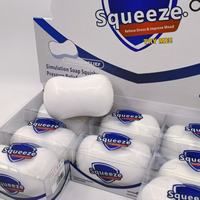 Jouet anti-stress en mousse PU souple, jouet de décompression en forme de savon à presser, emballé individuellement pour les étudiants de plus de 14 ans, vente en gros