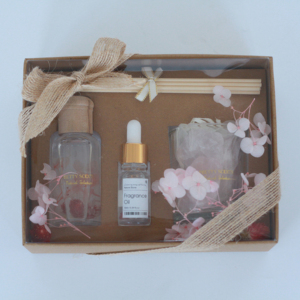 50Ml Bảo Quản Hoa Sậy Khuếch Tán + 200 Gam Tinh Thể Đá Khuếch Tán + 10Ml Dầu Thơm Trong PVC Bộ Quà Tặng - Product Image 6