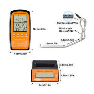 <span class=keywords><strong>Thermomètre</strong></span> numérique <span class=keywords><strong>sans</strong></span> <span class=keywords><strong>fil</strong></span> pour BBQ, appareil à 2 sondes pour Grill, viande, jardin en plein air, cuisine, livraison gratuite - Product Image 4