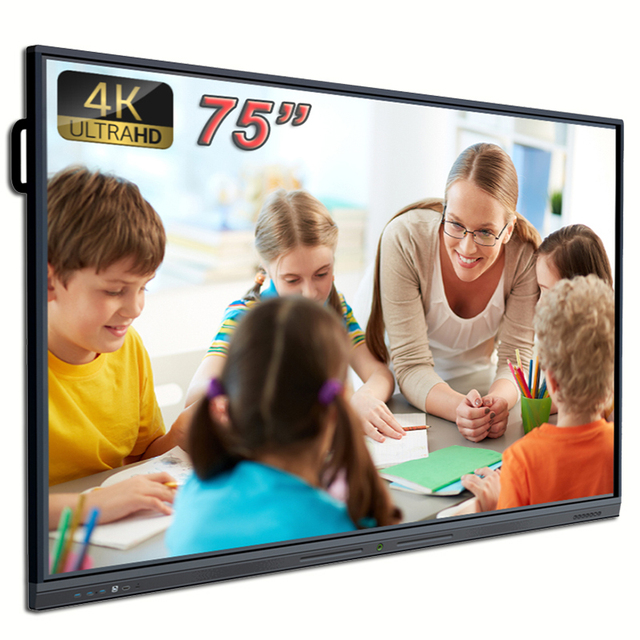 CUMEI Factory Brand New 4K HD Tempered Glass Interactive Flat Panel Smart Board 75 85 Inch Interactive Whiteboard Eye Protection