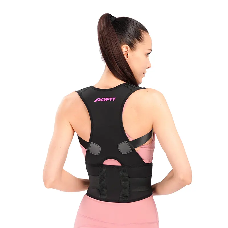 2022 Medical Adjustable corrector de postur Lumbar Back Shoulder Brace Support Straightener Belt Posture Corrector for men women