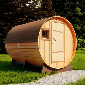 Sauna Exterior de Cedro de Lujo <span class=keywords><strong>para</strong></span> 4 Personas, Sauna Tradicional de Madera Húmeda, Sauna de Madera <span class=keywords><strong>para</strong></span> el Hogar, Cabaña Exterior <span class=keywords><strong>para</strong></span> Uso Diario Familiar - Product Image 5