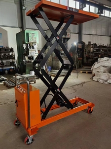 Petites ciseaux électriques hydrauliques à double chariot, <span class=keywords><strong>table</strong></span> élévatrice 500 - Product Image 3