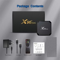 Décodeur X96 mini Amlogic S905w2 2gb 16gb Dual Wifi Android 11 smart 4k x96 mini plus tv box 1000% original