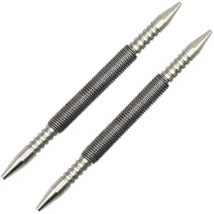 Dual Head Combo Nail Setter, <strong>3</strong>/32 &amp; 1/8 Inch Spring Nail Set,3500 <strong>PSI</strong> Striking Force Hammerless Nail Set Punch Nail Pullers - Product Image 1