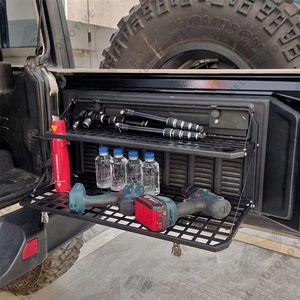 2023 nuovo tavolo <span class=keywords><strong>portellone</strong></span> per accessori Jeep Wrangler porta <span class=keywords><strong>posteriore</strong></span> in acciaio pieghevole ripiano per carico portapacchi portapacchi - Product Image 2
