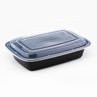 Contenedores Rectangulares Desechables de Plástico PP para Alimentos, Aptos para Microondas, Envases para Llevar