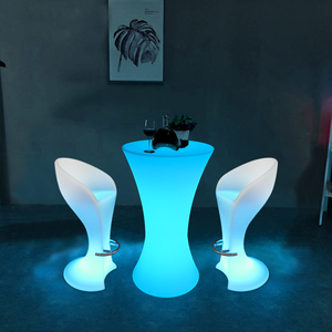 Waterproof 16-Color Changing <strong>LED</strong> <strong>Table</strong> for Outdoor Events Parties Garden Parties-Rechargeable Nightclub Lounge Furniture - Product Image 5