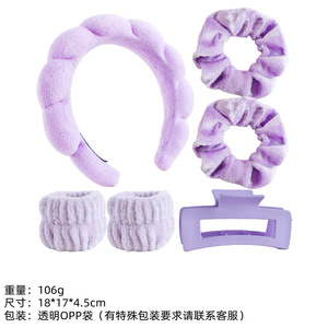 <span class=keywords><strong>Set</strong></span> di Fascia per Capelli e Braccialetti in Spugna Terry con Logo Personalizzato per Trucco, Cura della Pelle e Spa - Product Image 5