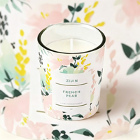 Nouvelles bougies parfumées florales faites à la main comme souvenirs, bougies en cire de soja sans fumée, emballage exquis, bougies d'aromathérapie