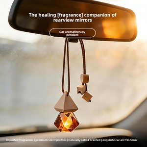 Diffuseur de parfum pour voiture sans flamme, aromathérapie aux huiles essentielles, longue durée, désodorisant en boîte, vente en gros - Product Image 4