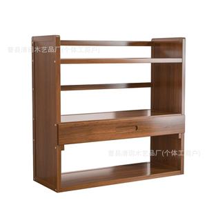 Wooden <b>Desktop</b> Storage <b>Shelf</b> 2 Tier Natural Color Durable Office Organizer For Home Student Study Desk Bookcase - Product Image 5