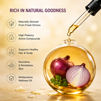 Huile Essentielle d'Oignon Rouge 100% Pure et Naturelle pour la Croissance des Cheveux et le Contrôle des Frisottis, Aromathérapie et Soins de la Peau (Biologique)