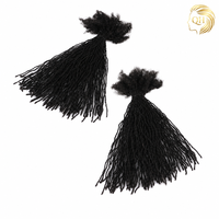 Ekstensi rambut dreadlocks micro locs rambut manusia warna alami 0,1cm 16 inci, ekstensi locs, grosir salon, reseller