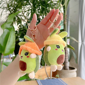 Porte-clés lumineux en peluche douce BeRich Avocado Anime Cartoon Charm, forme 3D en relief, portable - Product Image 5