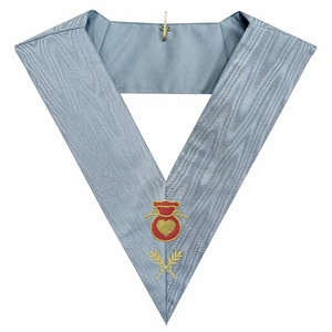 Collier d'officier en costume maçonnique unisexe Collier hospitalier de rite moderne français pour une utilisation à l'église par des adultes - Product Image 1