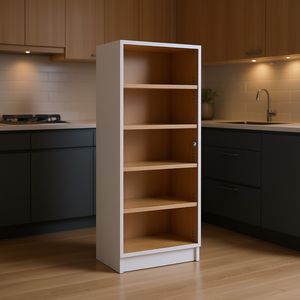 Gabinete de Cocina Uluru de Una Puerta, Blanco, 4 Estantes, Mueble de Almacenamiento Moderno - Product Image 2